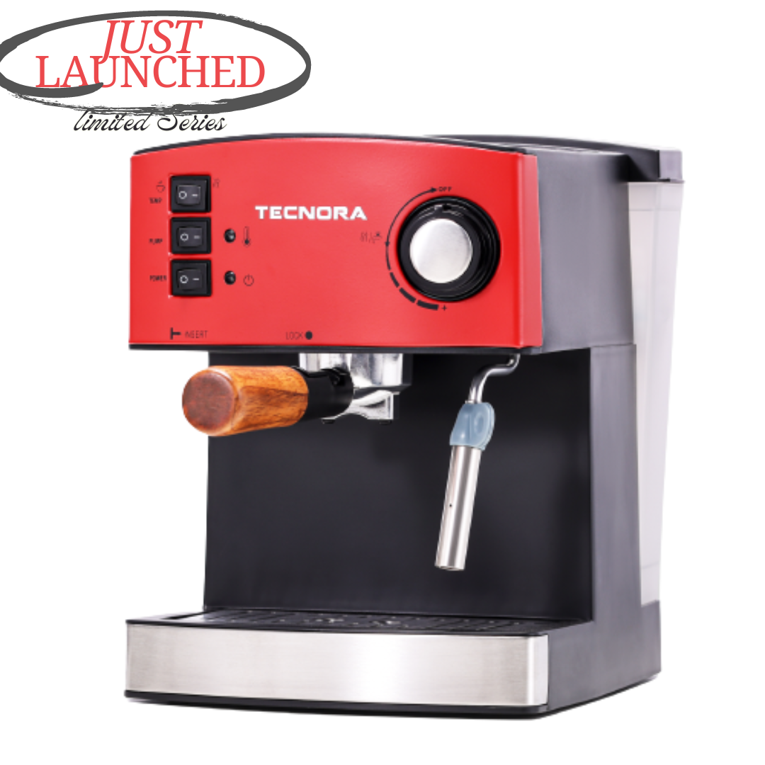 Barista Viva TCM 110M 850W Semi-Automatic Espresso Coffee Machine (Crimson Red)