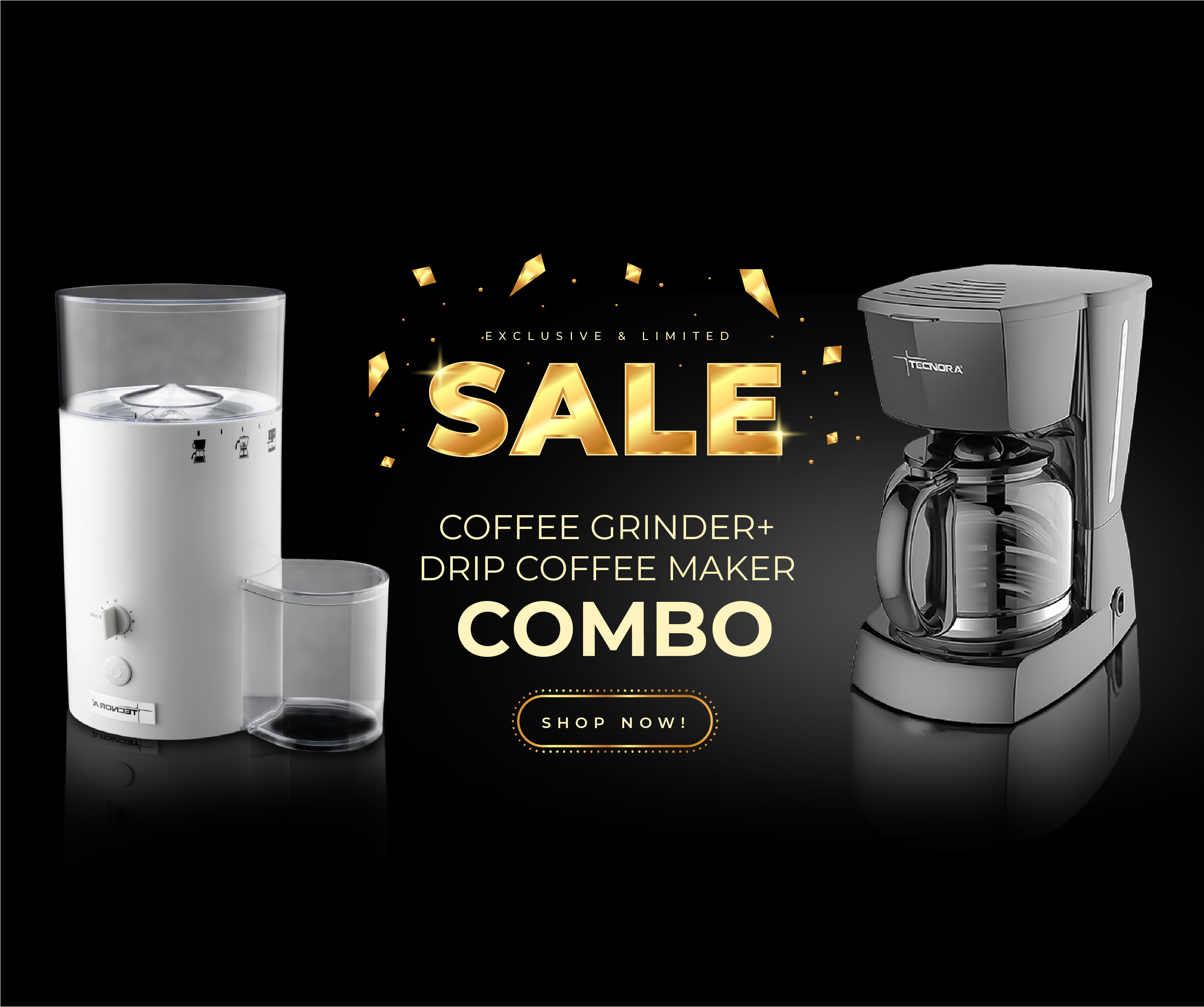 Tecnora Artuso Conical Burr Coffee Grinder TCM 301 – Burr Coffee Grinder for Home