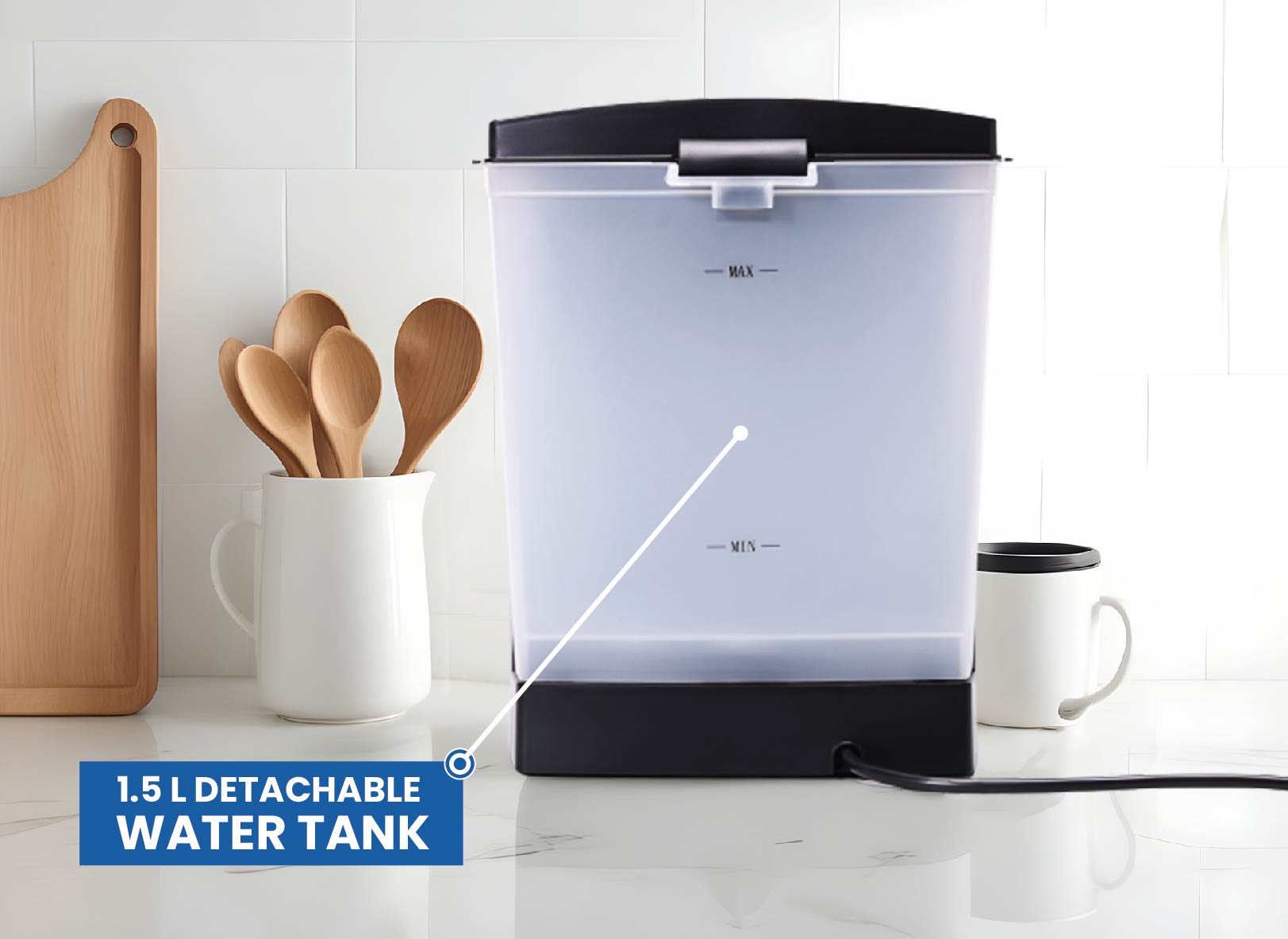 Barista Viva TCM 110M 850W Semi-Automatic Espresso Coffee Machine (Charcoal Black)