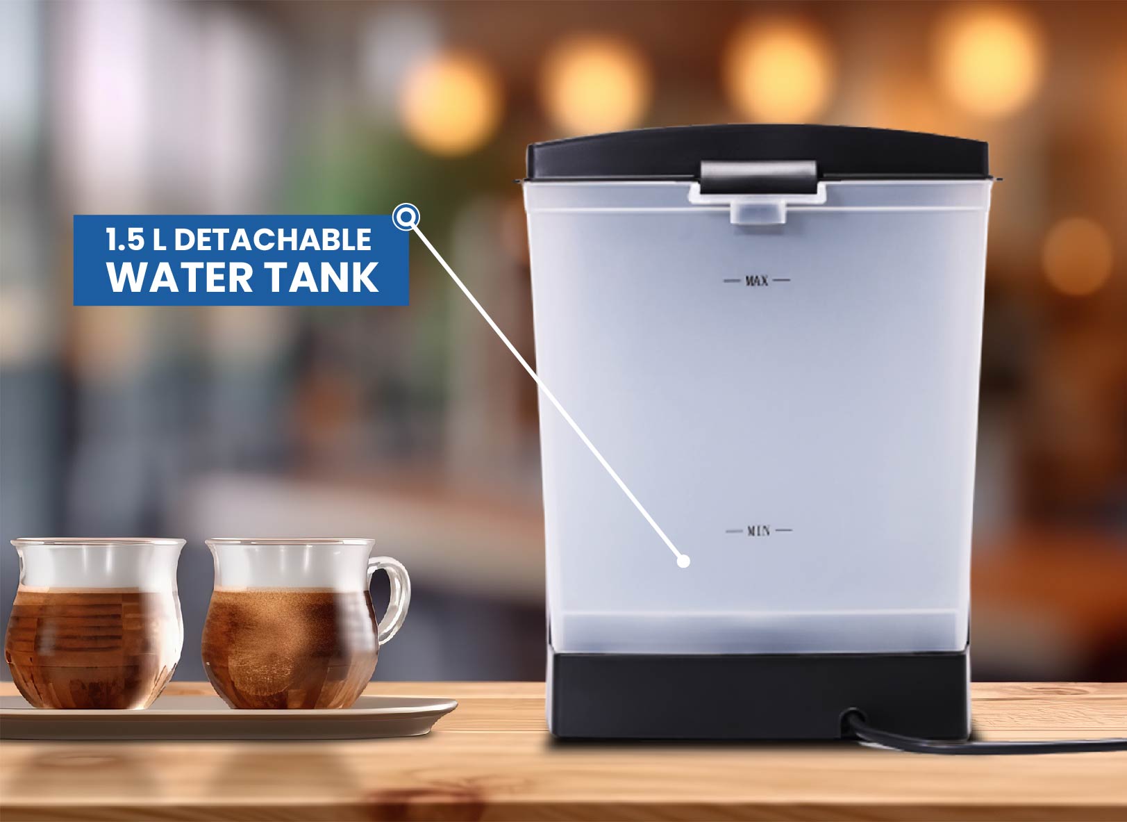 Barista Viva TCM 110M 850W Semi-Automatic Espresso Coffee Machine (Crimson Red)